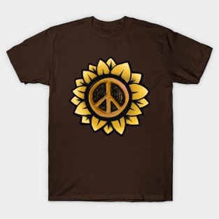 Peace Symbol Flower Love T-Shirt